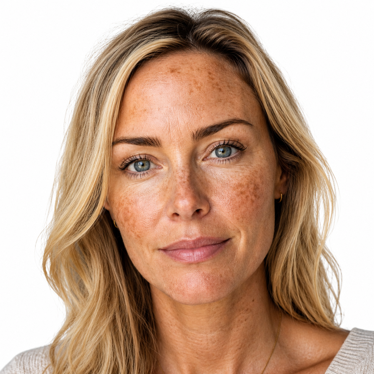 Before — Case 1 — Sun-Induced Facial Pigmentation